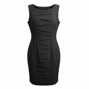 Calvin Klein NWT Black Sheath Dress Size 14 Sleeveless Business Professional